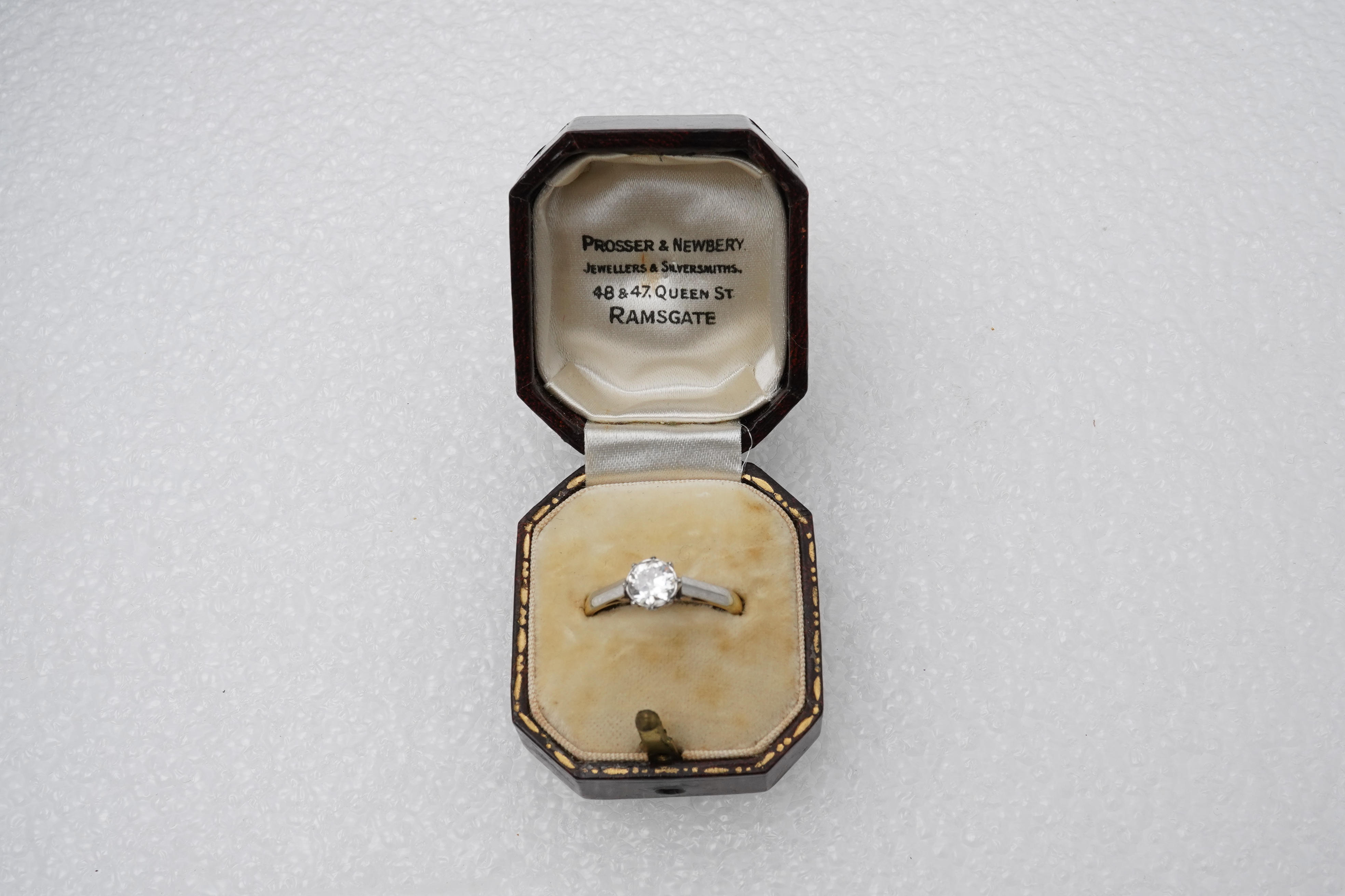 A diamond ring, early 20th century